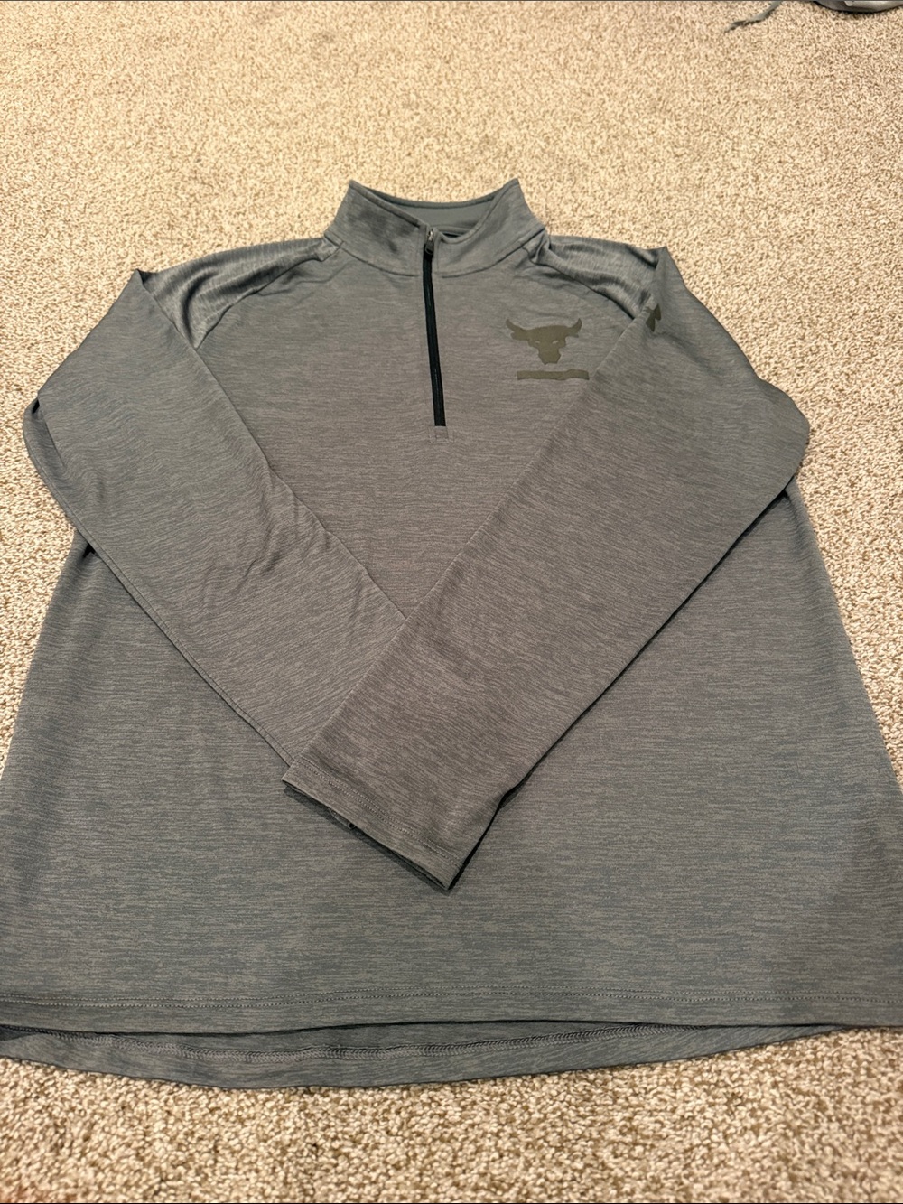 Project Rock Under Armour Mens Quarter Zip Pullover(Large)